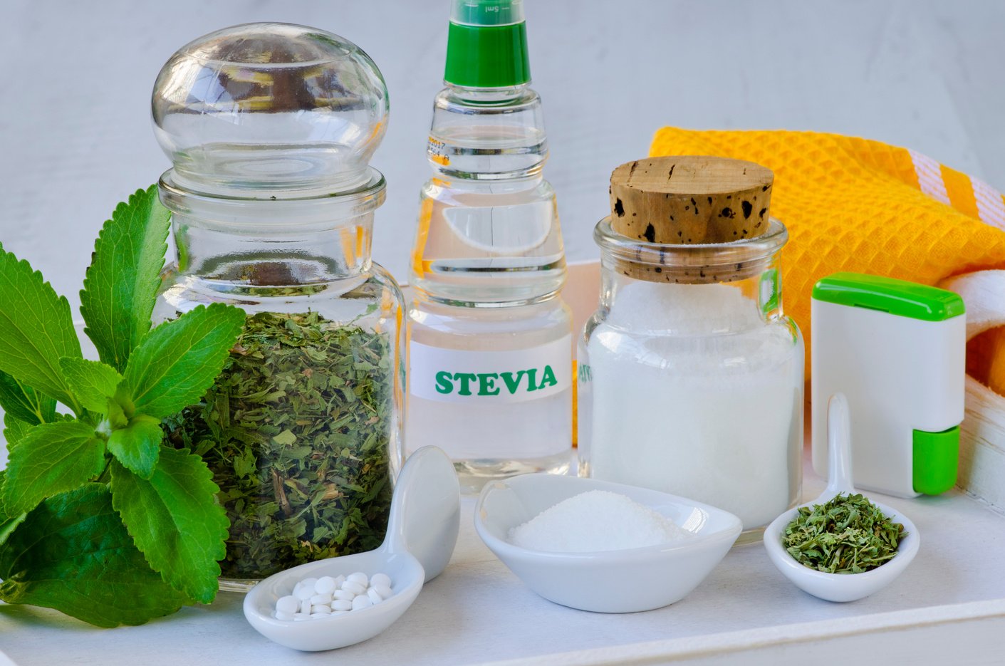 Stevia Products. Natural Sweetener.