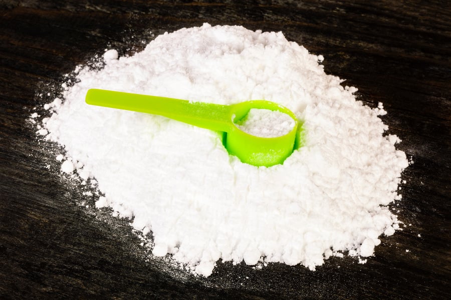 Creatine scoop on creatine monohydrate